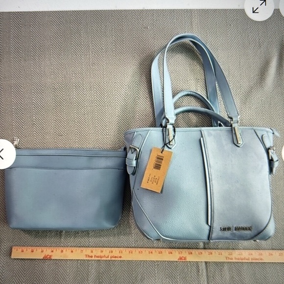 Steven Madden Blue Bleticia Tote New - Picture 8 of 8